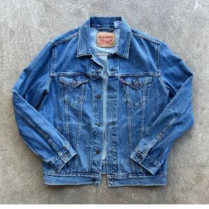 Vtg Levi's Denim Jacket Medium Wash Men L